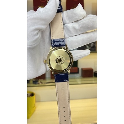 ĐỒNG HỒ OMEGA Star World DÂY DA MÀU XANH CHẠY PIN CHO NAM KIỂU DÁNG ĐỘC LẠ - SIZE 40MM | BigBuy360 - bigbuy360.vn