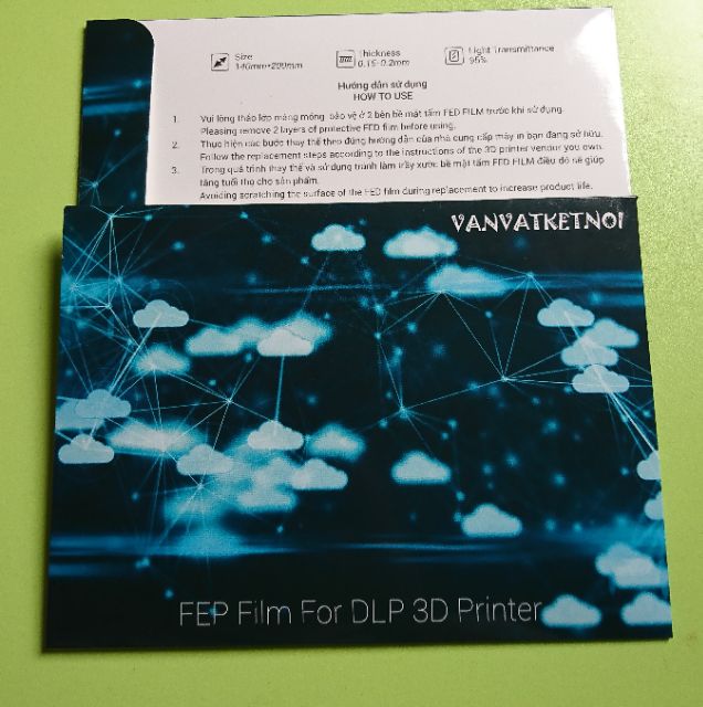 VANVATKETNOI FEP FILM sử dụng cho máy in 3D DLP (140x200)