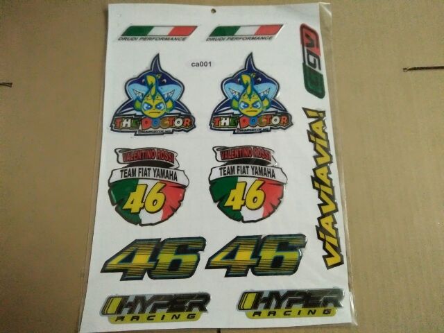 Bộ tem nổi CGV 44 trang trí xe