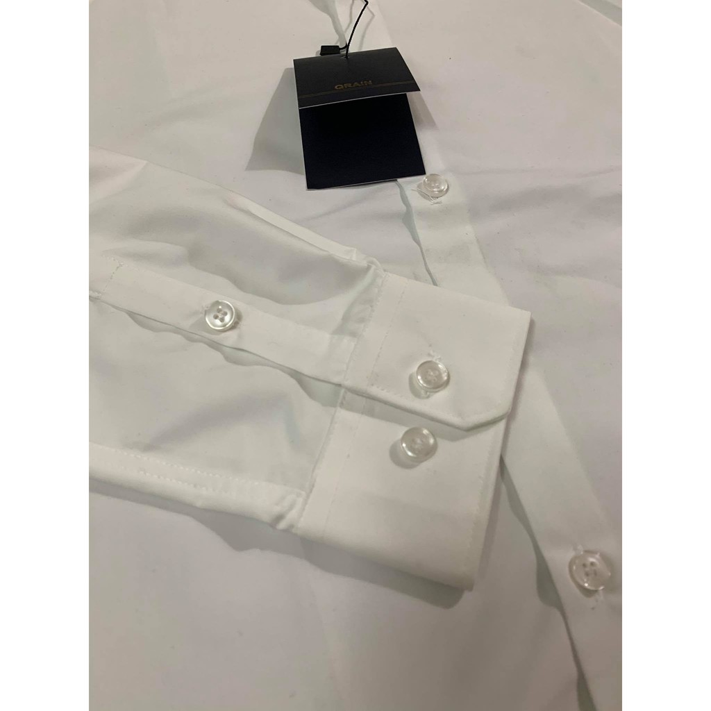 Áo Sơ Mi Nam Trắng Đen Trơn Dài Tay Vải Lụa Cao Cấp, Áo Sơ Mi Dáng Ôm Form Body, T-man | BigBuy360 - bigbuy360.vn