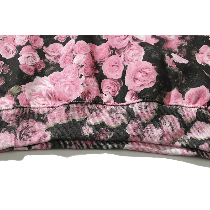 Hàng Bán Chạy Áo Thun Thể Thao Cotton Plus Size Tay Dài Thêu Hoa Hồng Drew Overprint Cho Nam Và Nữ