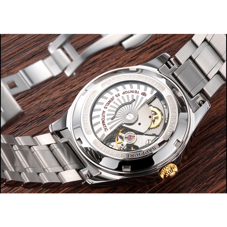 Đồng hồ nam chính hãng Teintop T8629-8 hàng mới,Kính sapphire ,chống xước,Chống nước,máy cơ(Automatic),Bảo Hành 12 Tháng