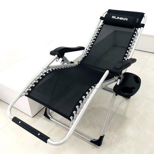 Ghế Xếp Thư Giãn Sumika 179 Tặng Khay Nước