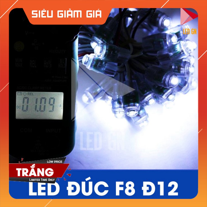 FLASH SALE LED Đúc F8 Đế 12mm - Chống Nước - 5V DC  HOT
