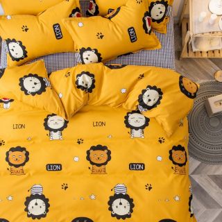 Combo ga gối vỏ chăn poly cotton Hàn Quốc
