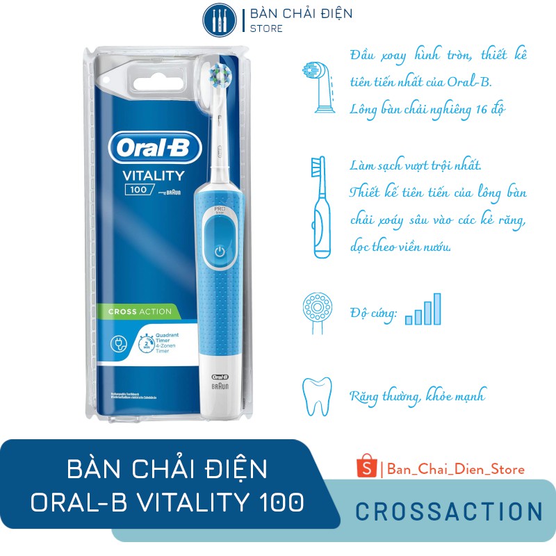 Bàn Chải Đánh Răng Điện Oral-B Vitality 100