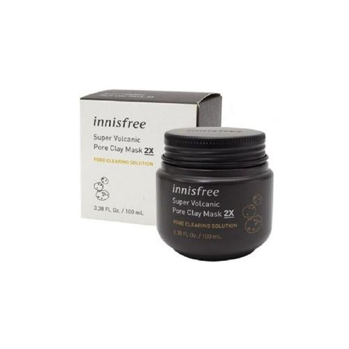 Mặt Nạ Bùn/ 𝘍𝘳𝘦𝘦𝘴𝘩𝘪𝘱 / Mặt nạ đất sét Super Volcanic Pore Clay Mask Innisfree 100ML