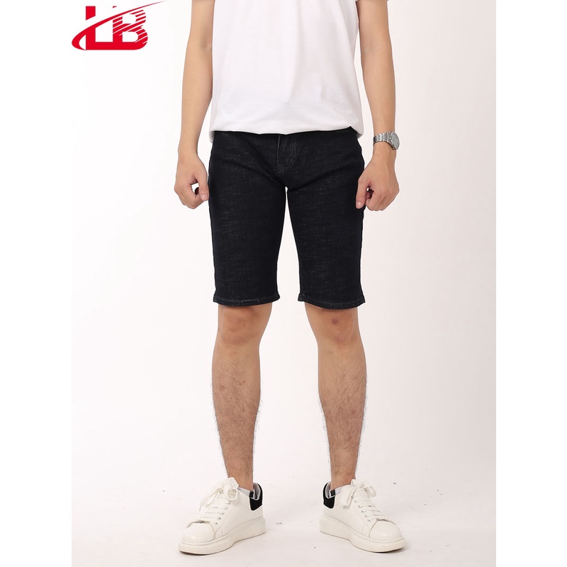 Quần short jean nam LB chất jean cotton co giãn tốt,phom body, trẻ trung, cá tính SHXL21052