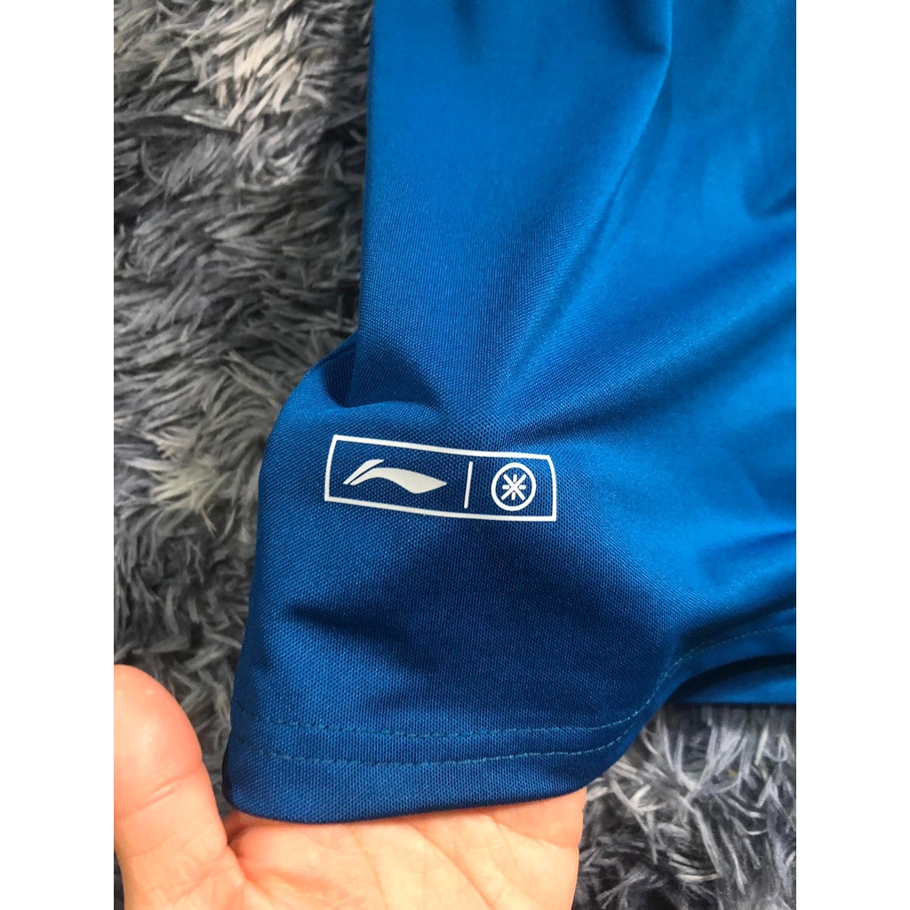 Áo polo nam li-ning làm mát tối đa logo way of wade li-ning