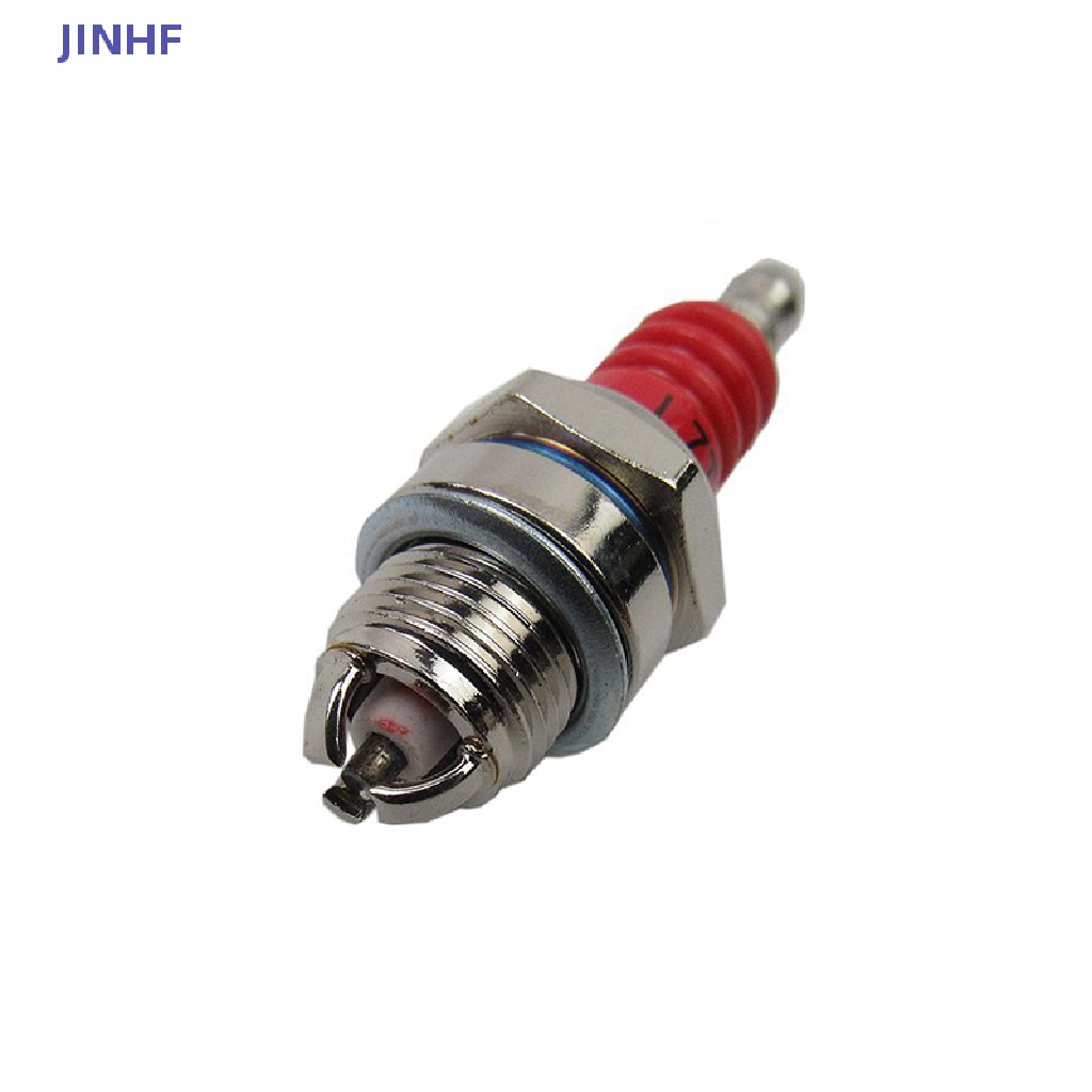 Bugi đánh lửa JINHF L7T 2 điện cực 3 mặt dành cho máy cắt xích