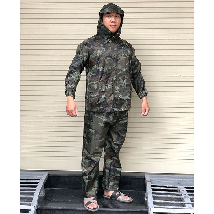 Bộ Áo Mưa Vải Dù Cao Cấp 2 Lớp Size XXL Chống Thấm
