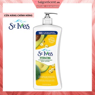 Sữa dưỡng thể St. Ives Body Lotion - Hydrating Vitamin E Avocado  ( 621mL )