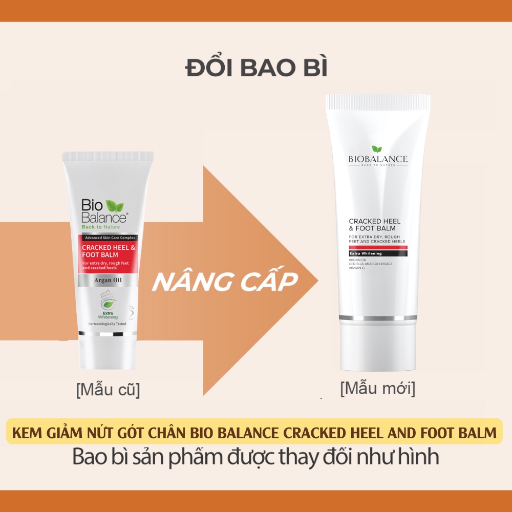 Kem Giảm Nứt Gót Chân Bio Balance Cracked Heel & Foot Balm 60ml [  Có Phiếu Công Bố Của Bộ Y Tế ]