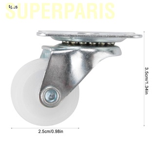 Set 4 Bánh Xe Lăn 1 Inch Màu Trắng Bằng Pp Chuyên Dụng Cho Xe Đẩy