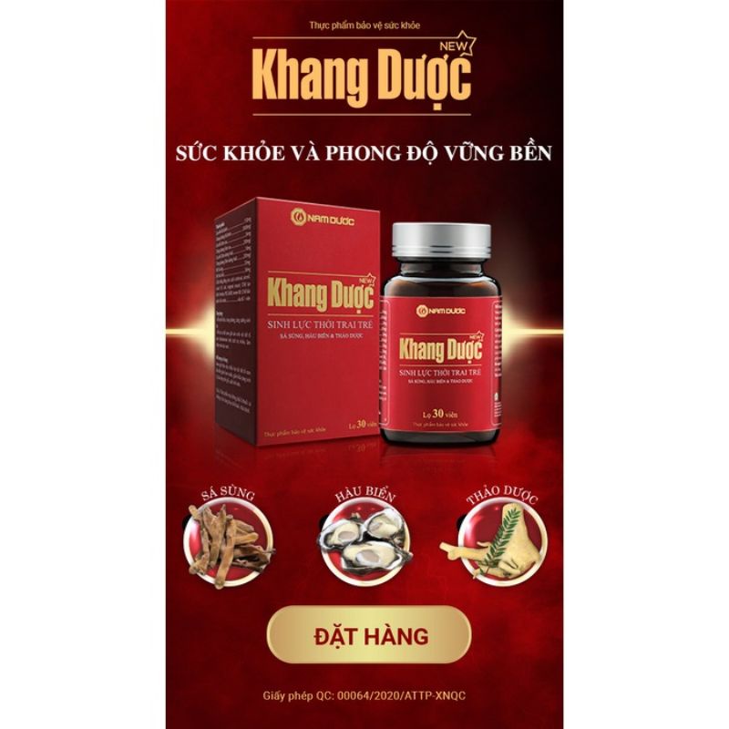 KHANG DƯỢC ( Hộp 30 viên)