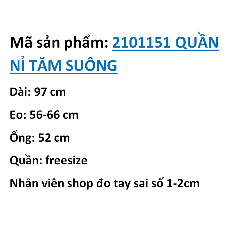 2101151 Quần nỉ tăm dáng suông ống rộng cho nữ thời trang hàn quốc basic