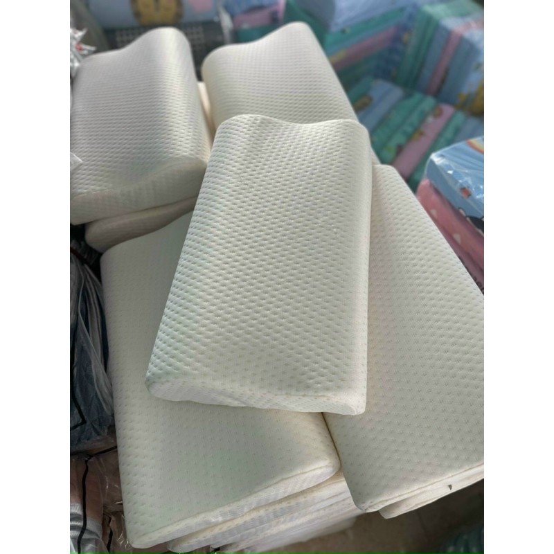 Gối cao su non spa kèm vỏ gối kt 30 x 50cm