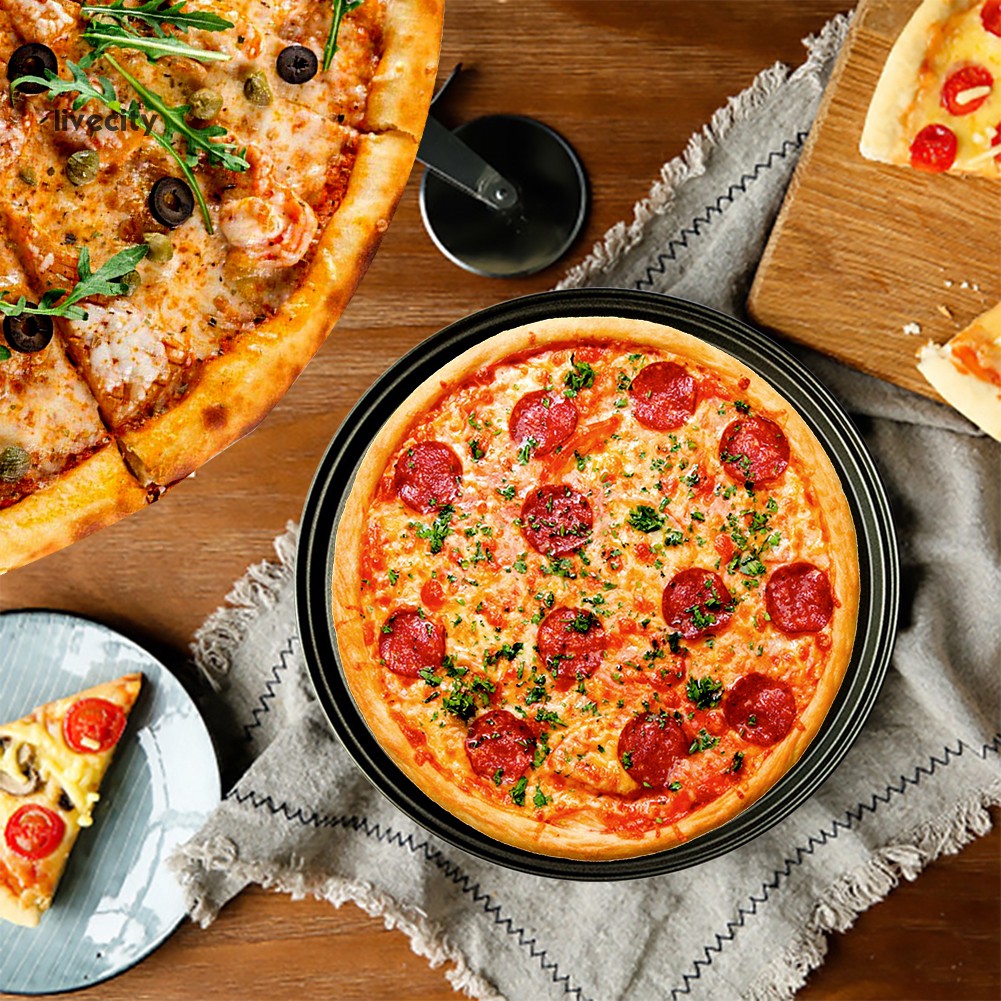 Khay Lưới Nướng Bánh Pizza Bằng Thép Carbon Chống Dính