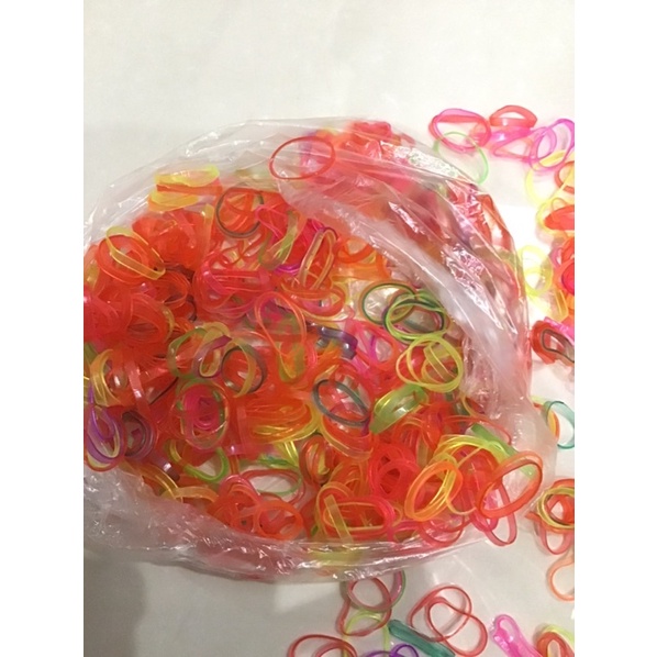 Vòng Chun buộc tóc túi 1 Lạng siêu dai, dây nịt buộc tóc sắc màu cho bé