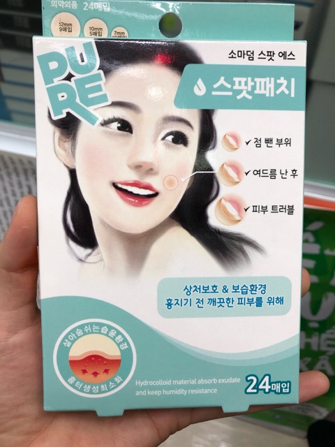 Miếng dán mụn SOMADERM - Spot Hỗ trợ làm lành vết mụn, hạn chế hình thành vết thâm, sẹo, hút nhân mụn