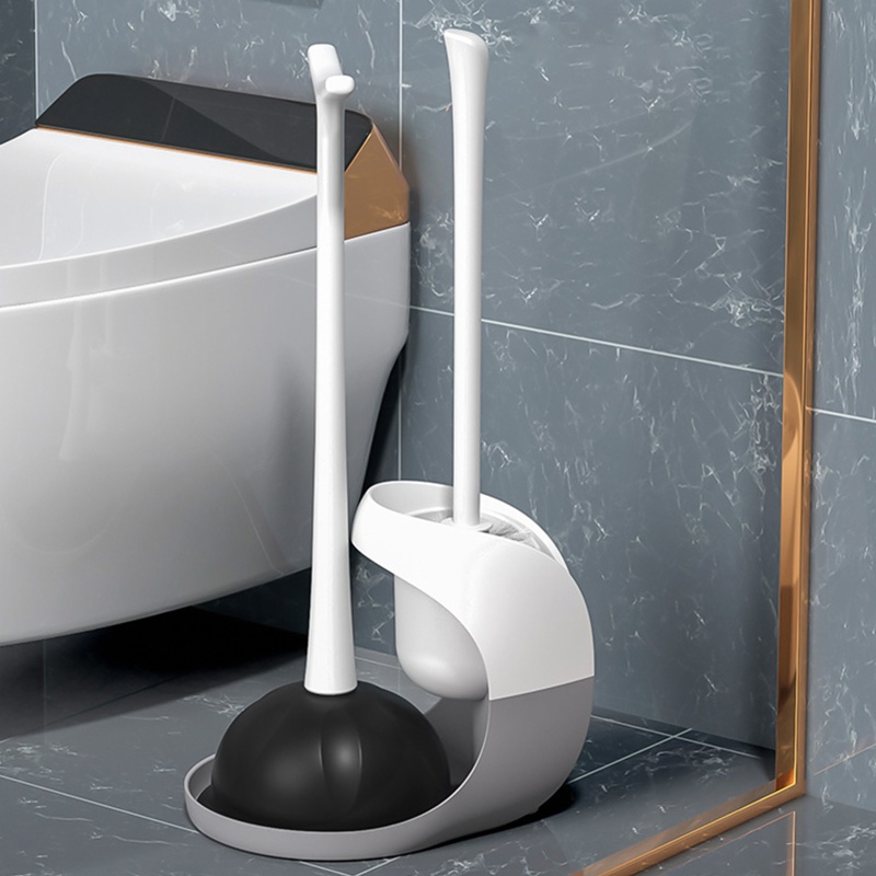 Bộ Dụng Cụ Vệ Sinh Toilet Với Đế Chống Rò Rỉ Tiện Dụng
