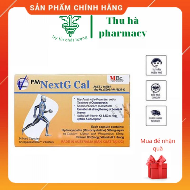 ( Chính hãng ) Viên Uống Bổ Sung Calci NextG Cal Hộp 60 Viê