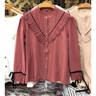 Áo sơ mi chiffon style tiểu thư