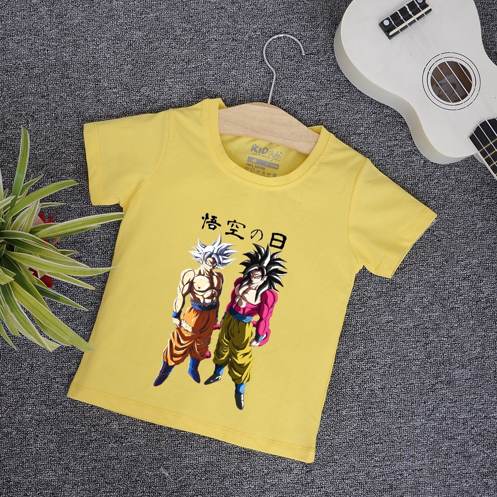áo thun bé trai songoku dragonball 7 viên ngọc rồng bé trai nhân vật anime dễ thương GK157 cotton co giãn thoải mái