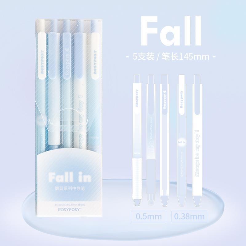 Bộ Bút Mực Gel Dạng Nhấn 3 Phong Cách Màu Tươi Mới Macron Dành Cho Học Sinh