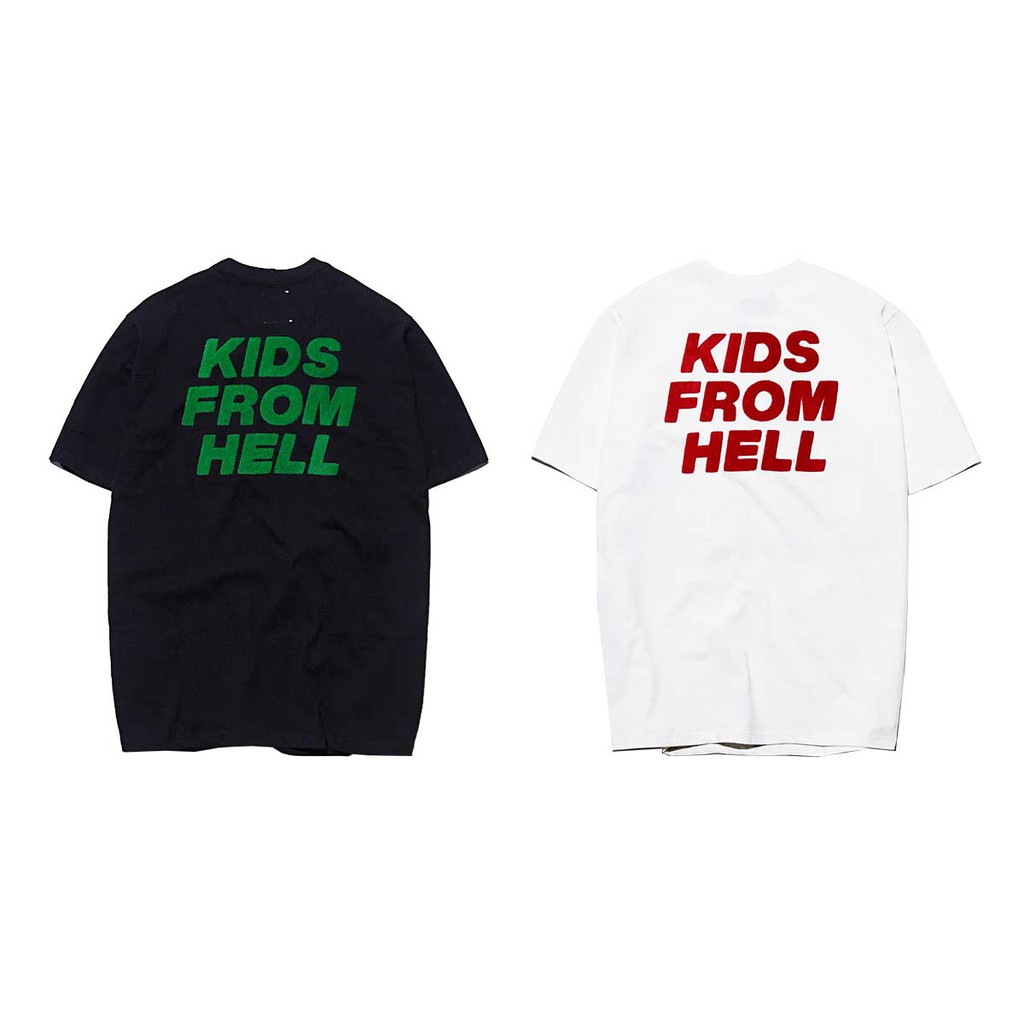 Áo thun tay ngắn KIDS FROM THE HELL chất liệu cotton kiểu dáng unisex - PLAY DIRTY STREETWEAR