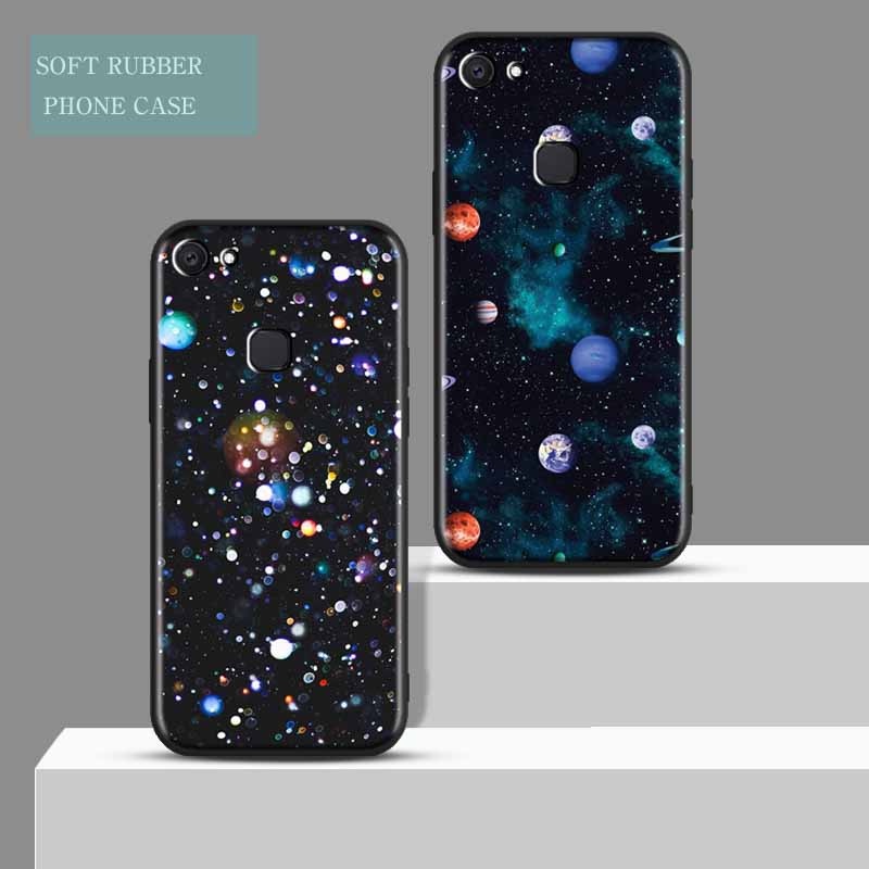 Mềm Ốp Điện Thoại tpu Dẻo Màu Đen Bảo Vệ Toàn Diện Chất Lượng Cao Cho vivo v7 v7plus 1718 1716