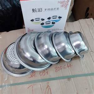 Sét thau rổ inox 5 món bền đẹp