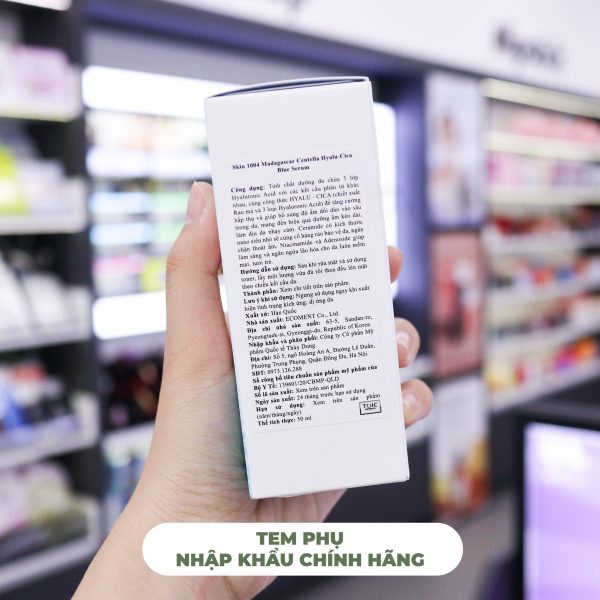 [Tem Chính Hãng] Tinh chất cấp ẩm Skin1004 Madagascar Centella Hyalucica Blue Serum Hàn Quốc 50ml
