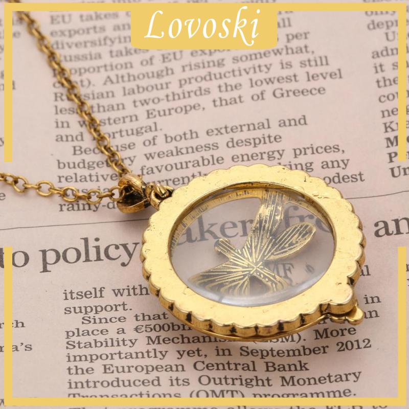 vòng cổ Mặt Kính Phóng Đại 5x Hình Chuồn Chuồn Phong Cách Retro