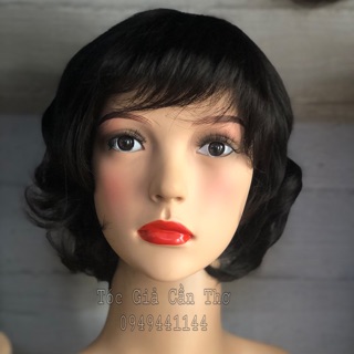 Tóc bộ xoăn tém trung niên