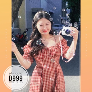 Bigsize đầm caro d999