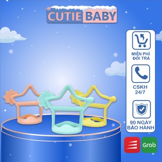 Đồ Chơi Gặm Nướu Lưỡi cho Bé Silicone Kichilachi, Hình Ngôi Sao, Có Quai Cầm Chống Rơi, Cho Bé 3M+ - CutieBaby