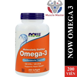 Thực Phẩm Bổ Sung Dầu Cá Now Omega 3 200 Viên