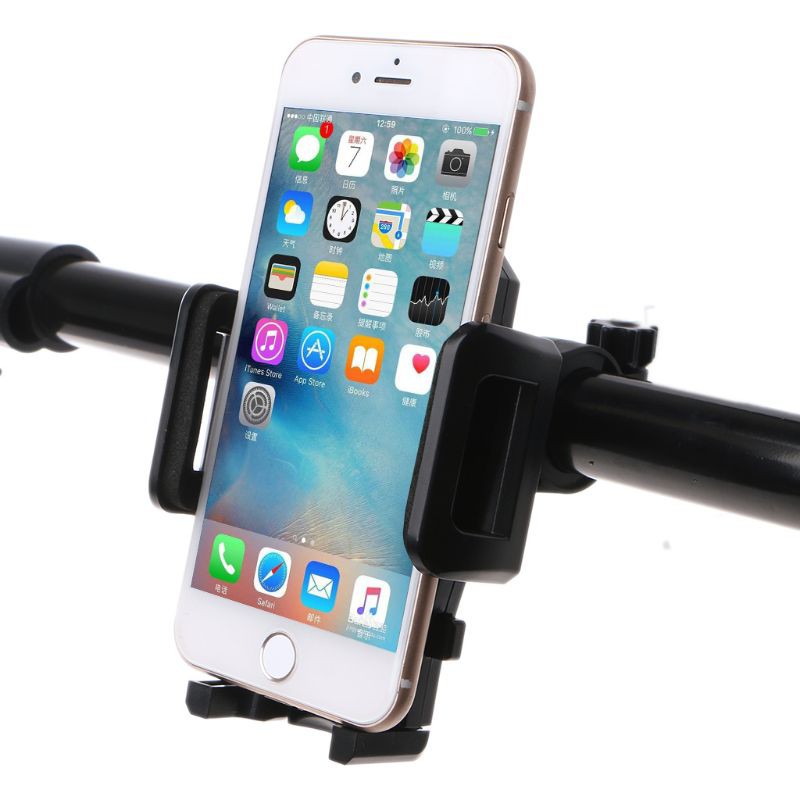 Giá đỡ điện thoại xoay 360 độ gắn tay cầm xe đạp- xe máy tiện dụng