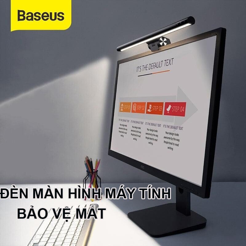 Có hàng  (Có Bản Pro  ) Đèn Treo Màn Hình Máy Tính Laptop Bảo Vệ Mắt Baseus i-Work Series (3 Light Mode, Anti Bluelight)