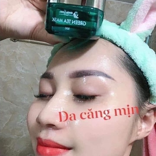 Mặt Nạ Dưỡng Da Green Tea Mask Quyên Lara Giúp Dưỡng Ẩm,Làm Mềm Da,Thu Nhỏ Lỗ Chân Lông Căng Mịn Trắng Hồng Tự Nhiên 50g