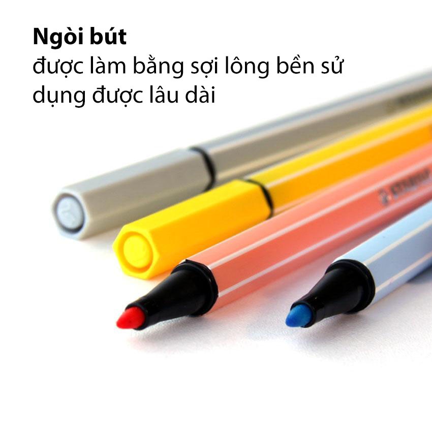 Bộ 6 Bút lông STABILO Pen 68 1.0mm (PN68-C6PA)