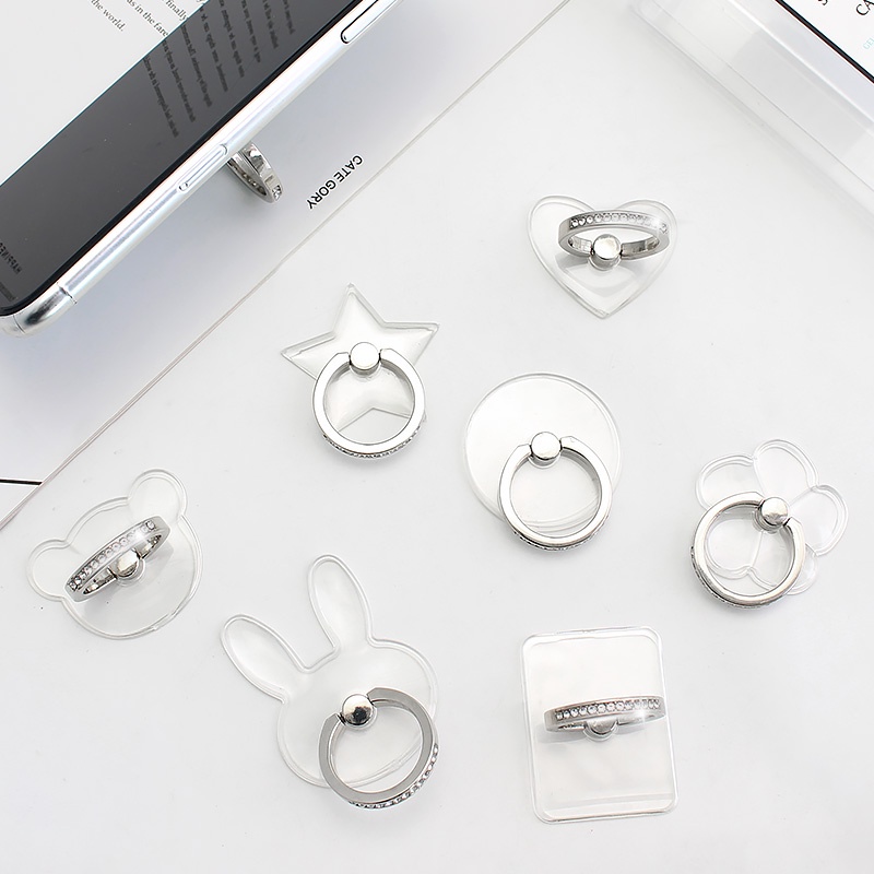 Vòng Nhẫn Đỡ Điện Thoại Tự Dính Đính Kim Cương Tiện Dụng