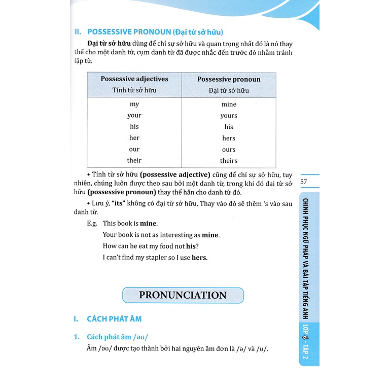 Sách Tham Khảo- The Langmaster - Chinh Phục Ngữ Pháp Và Bài Tập Tiếng Anh Lớp 6 - Tập 2 (Có Đáp Án) - MT