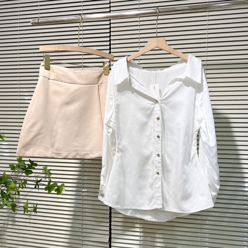 Áo sơ mi cổ V trơn , Peace House Clothing