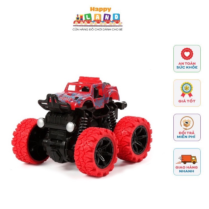 Xe ô tô địa hình dùng quán tính xoay 360 độ mẫu mới giá rẻ - Ô tô đồ chơi thú vị cho bé - Happy Land Store