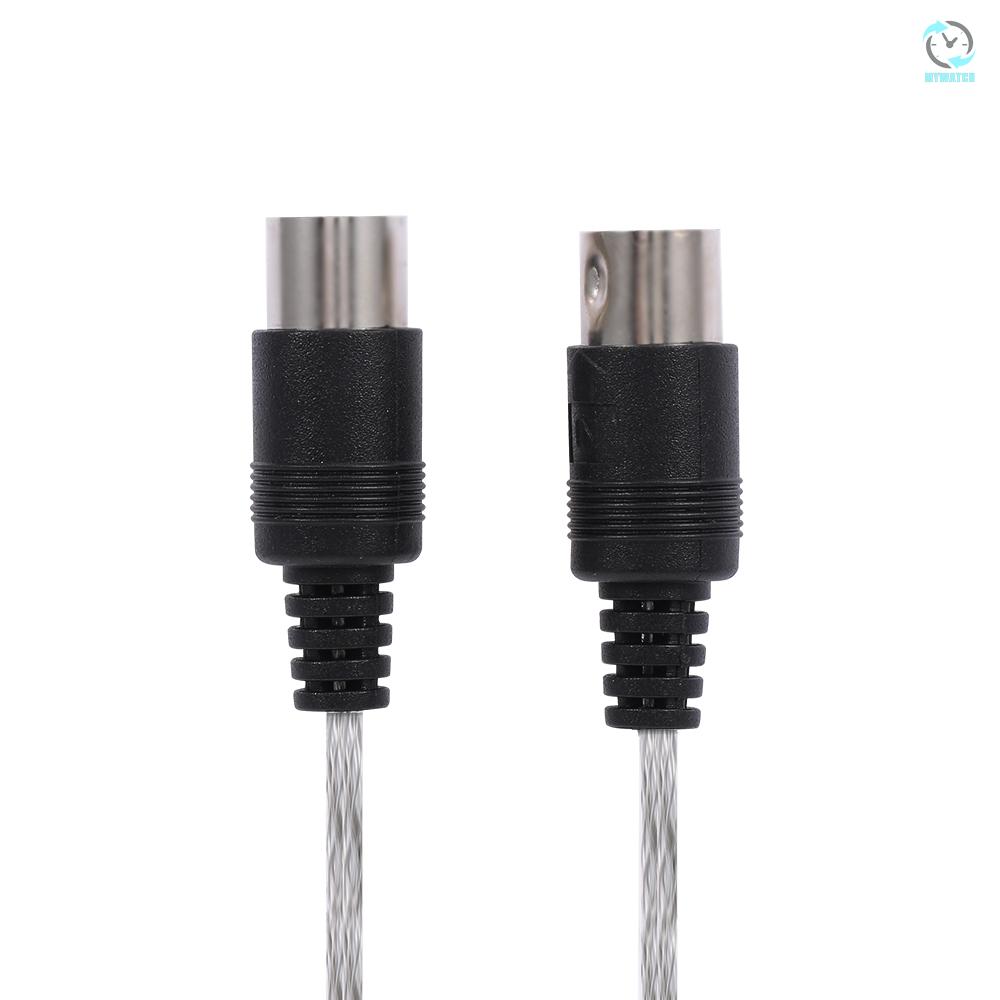 M USB MIDI Cable 5PIN MID Cable Driver-free Support Windows XP and Windows 7