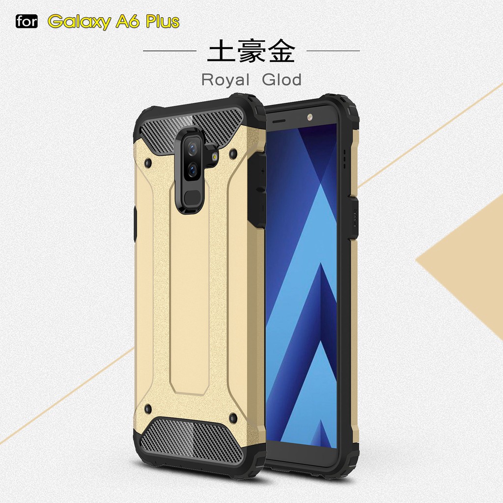 Samsung Galaxy A6 A6 Plus 2018/J8 2018/A9 Star Lite Armor TPU+PC Hard Phone Case