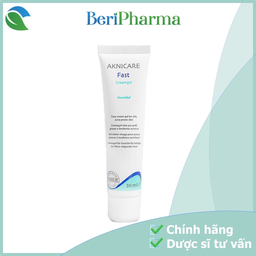 [Mã SKAMFM57M giảm 8% đơn 350K] Aknicare Kem Giảm Nhờn Mụn Fast Creamgel 30ml