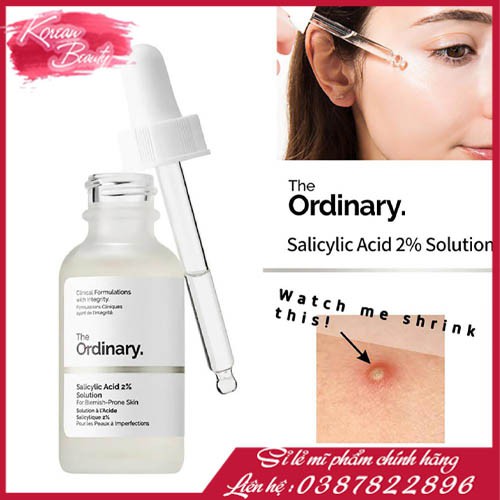The ordinary  Salicylic Acid 2% 30ml Tinh chất làm trắng da mặt